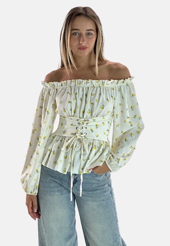 Elara Bluse i beige: forside