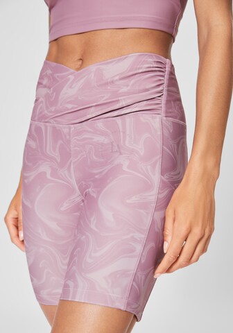 LASCANA ACTIVE Skinny Workout Pants in Pink: front
