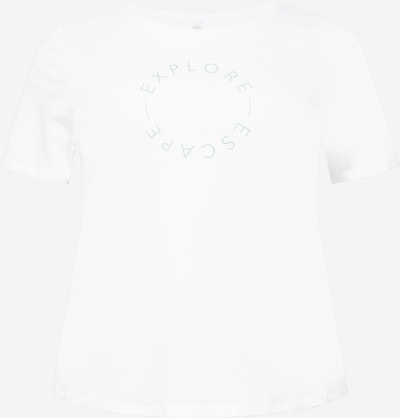 Esprit Sport Curvy Shirt in grau / wollweiß, Produktansicht