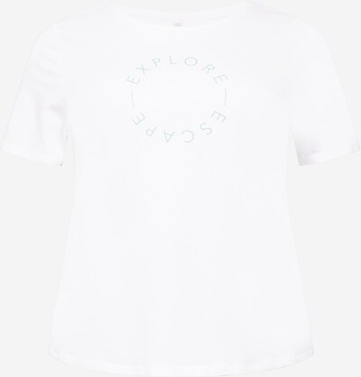Esprit Sport Curvy Sportshirt in grau / wollweiß, Produktansicht