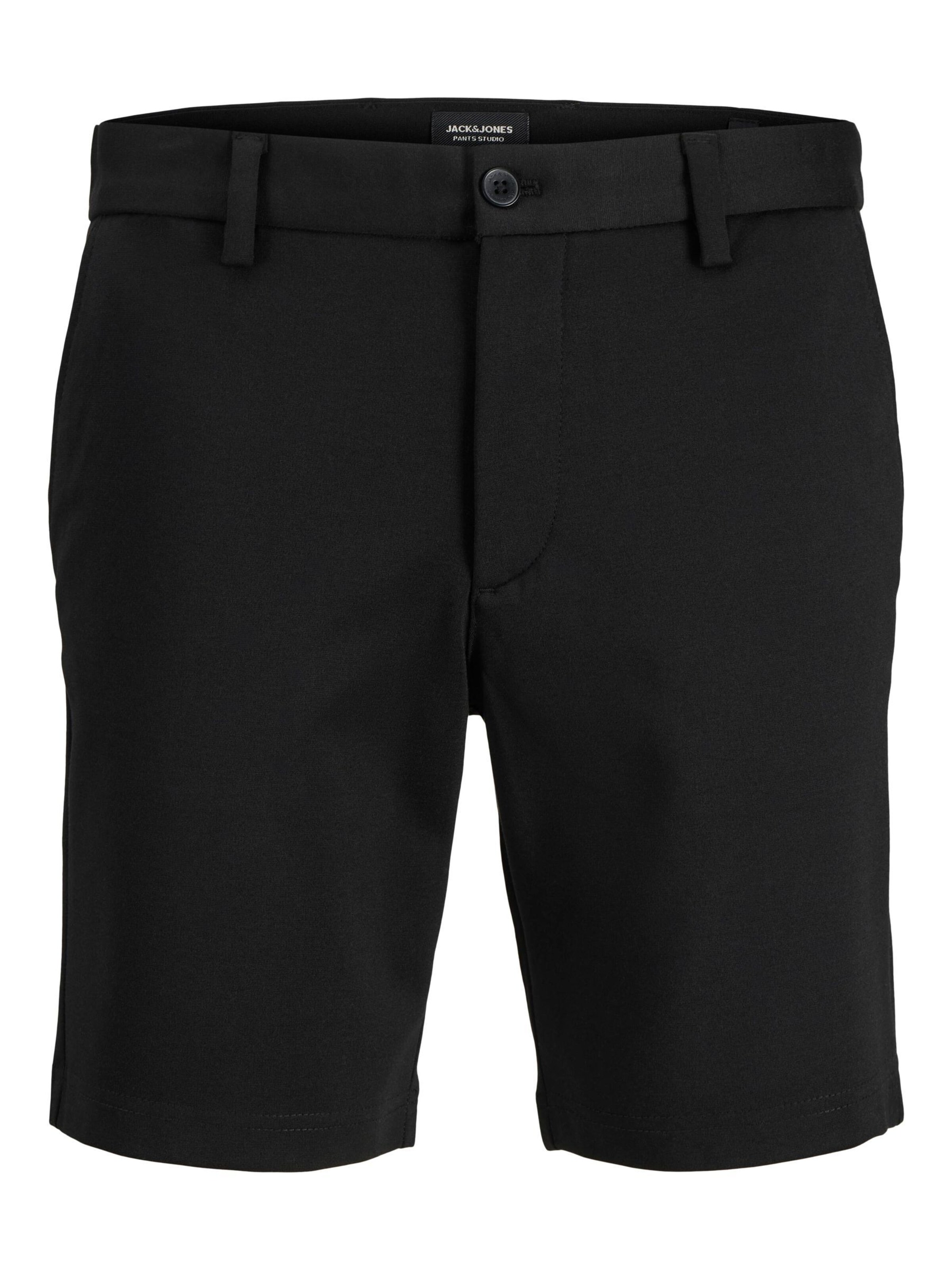 JACK & JONES - Pantalón chino en negro: frente