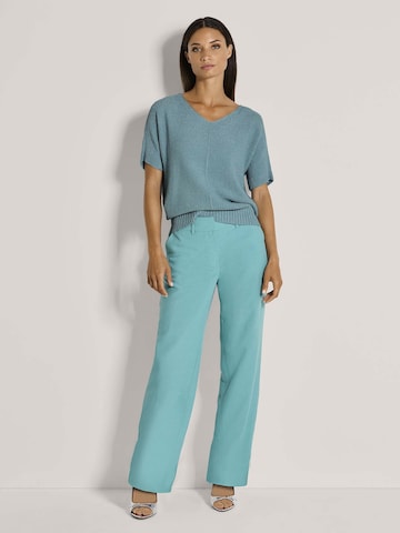 Wide Leg Pantalon MADELEINE en bleu