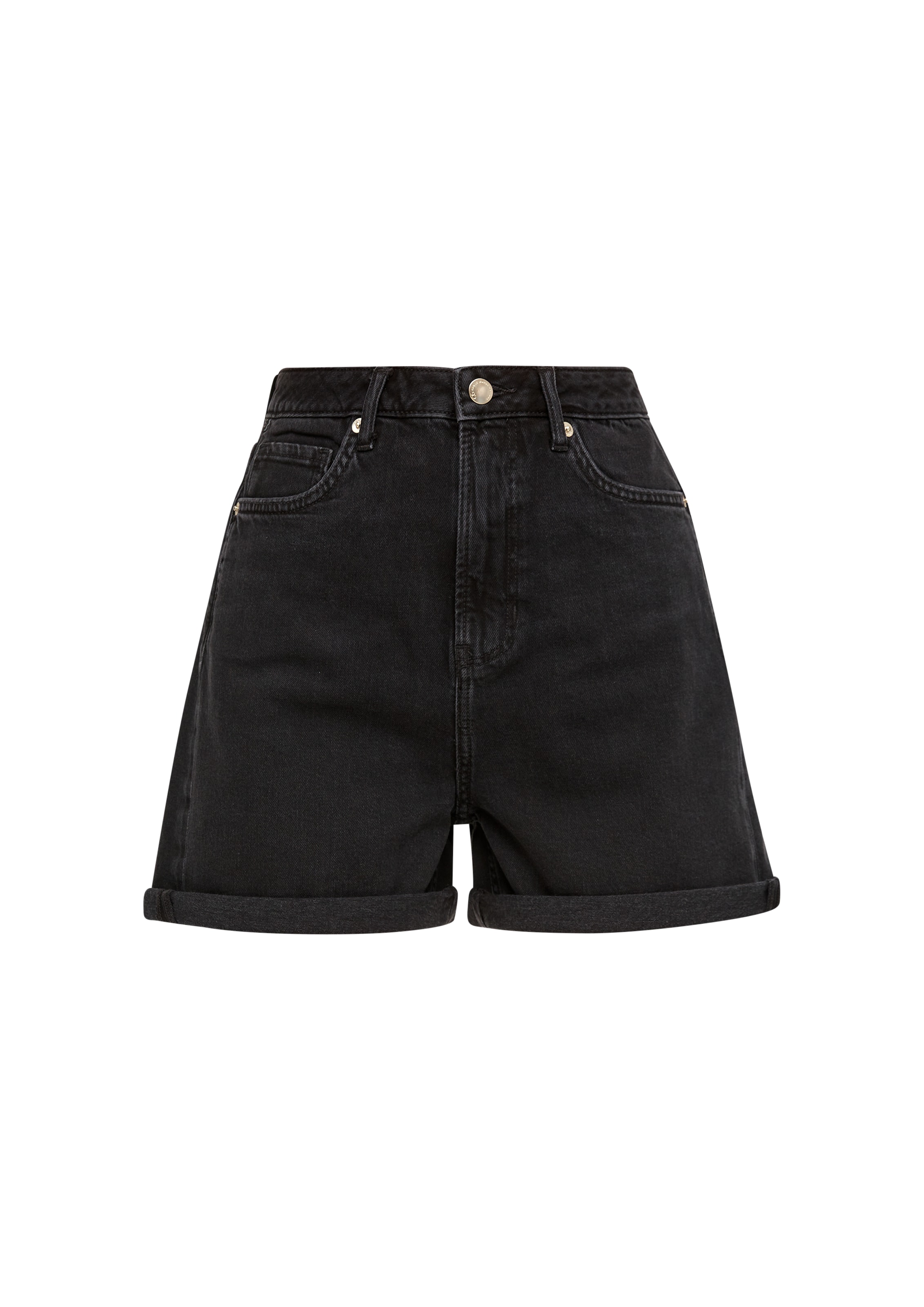 QS Regular Jeans in Schwarz: Vorderseite