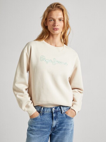 Pepe Jeans Sweatshirt 'LANA' in Weiß: predná strana