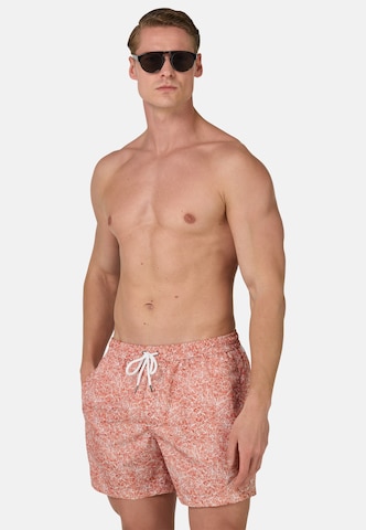 Shorts de bain Boggi Milano en rouge : devant