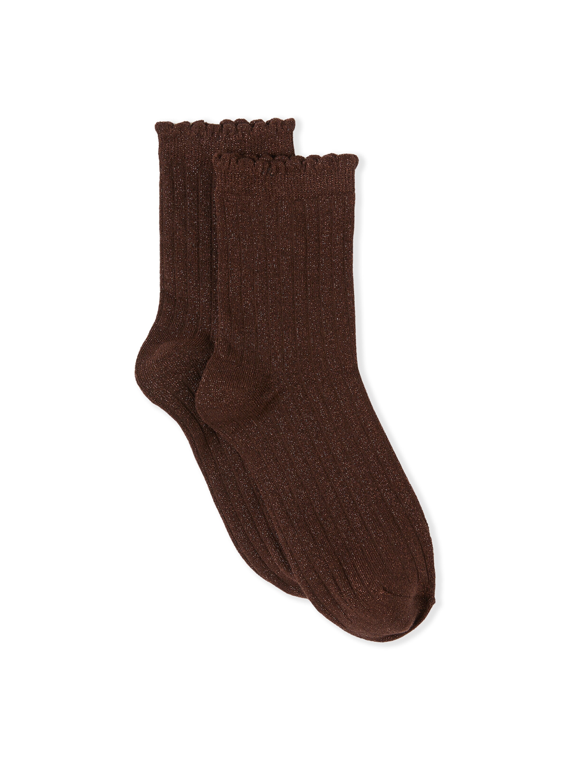 ETAM Socks in Brown: front