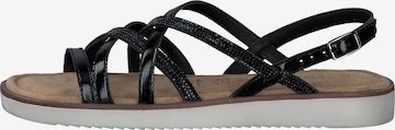 TAMARIS Sandalen met riem in Zwart