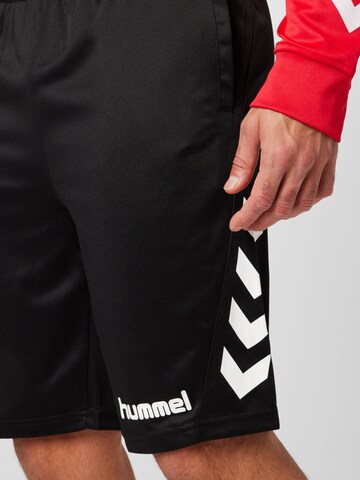 Regular Pantalon de sport Hummel en noir