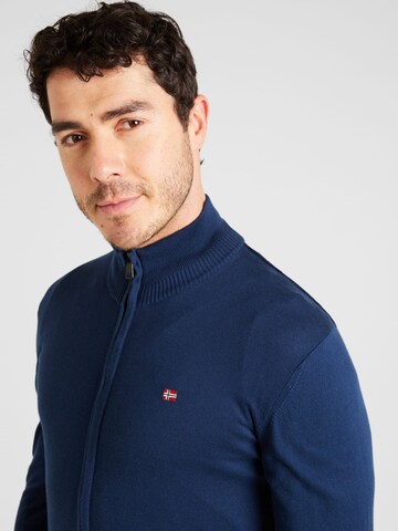 NAPAPIJRI Knit Cardigan 'DECATUR' in Blue