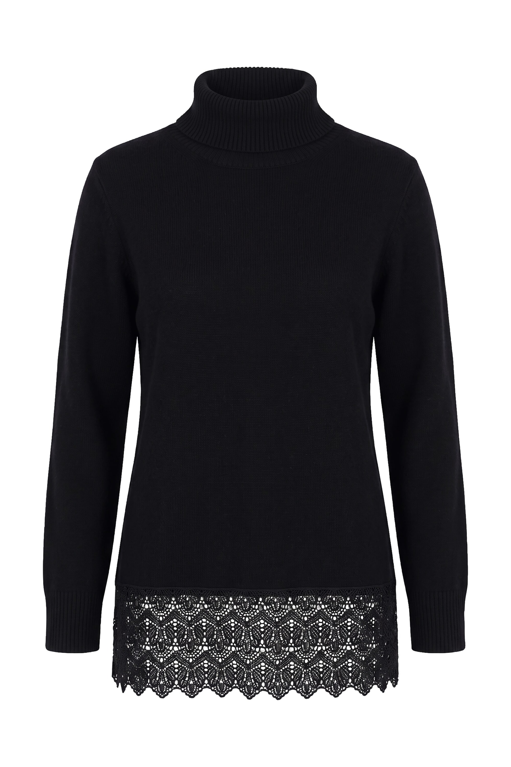 Ulla Popken Pullover in Schwarz: Vorderseite
