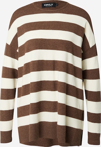 ONLY Sweater 'Ibi' in Brown: front