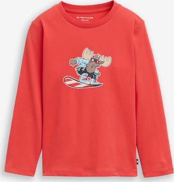 raudona TOM TAILOR Marškinėliai: priekis