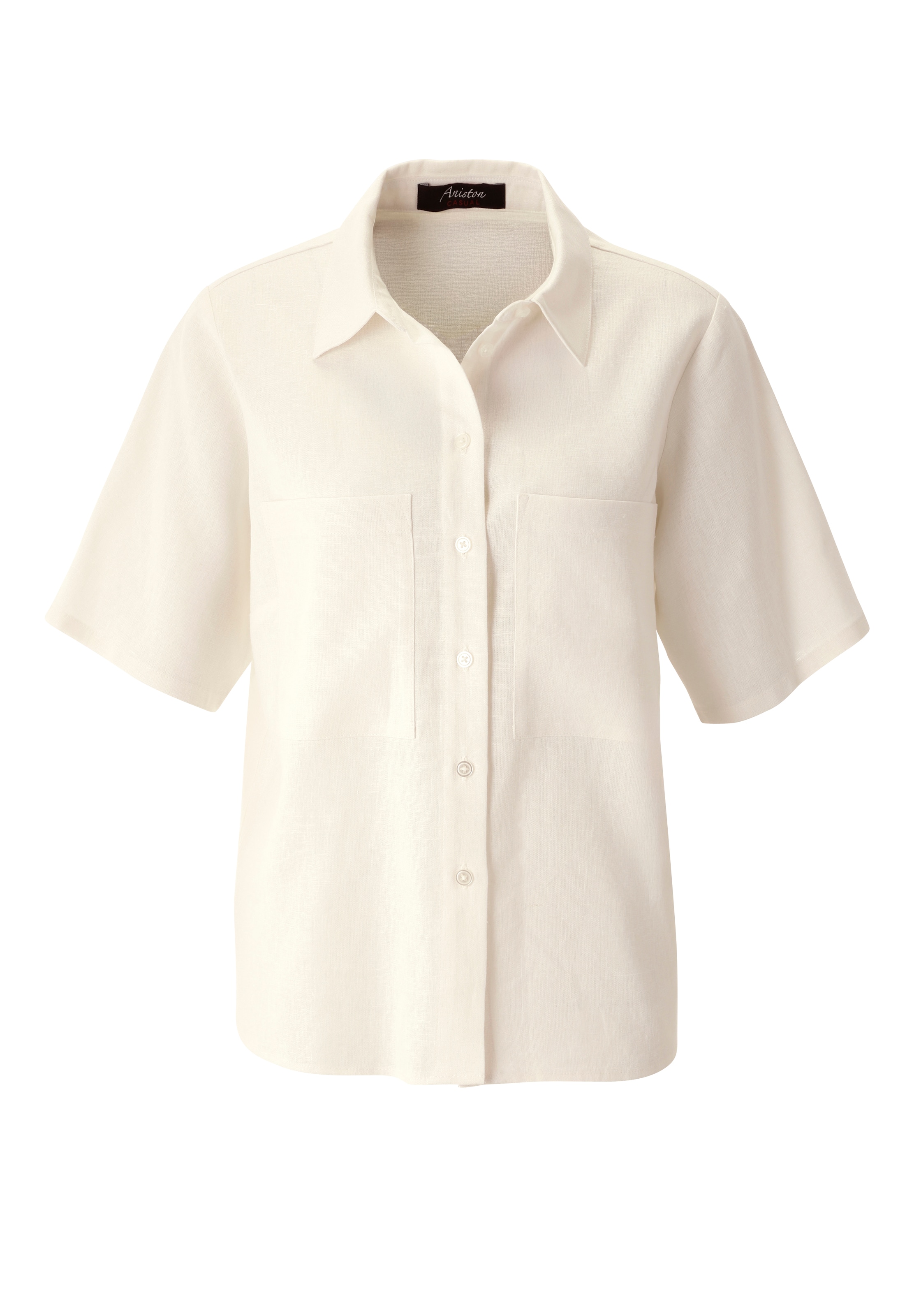 Aniston CASUAL Bluse in Weiß: Vorderseite