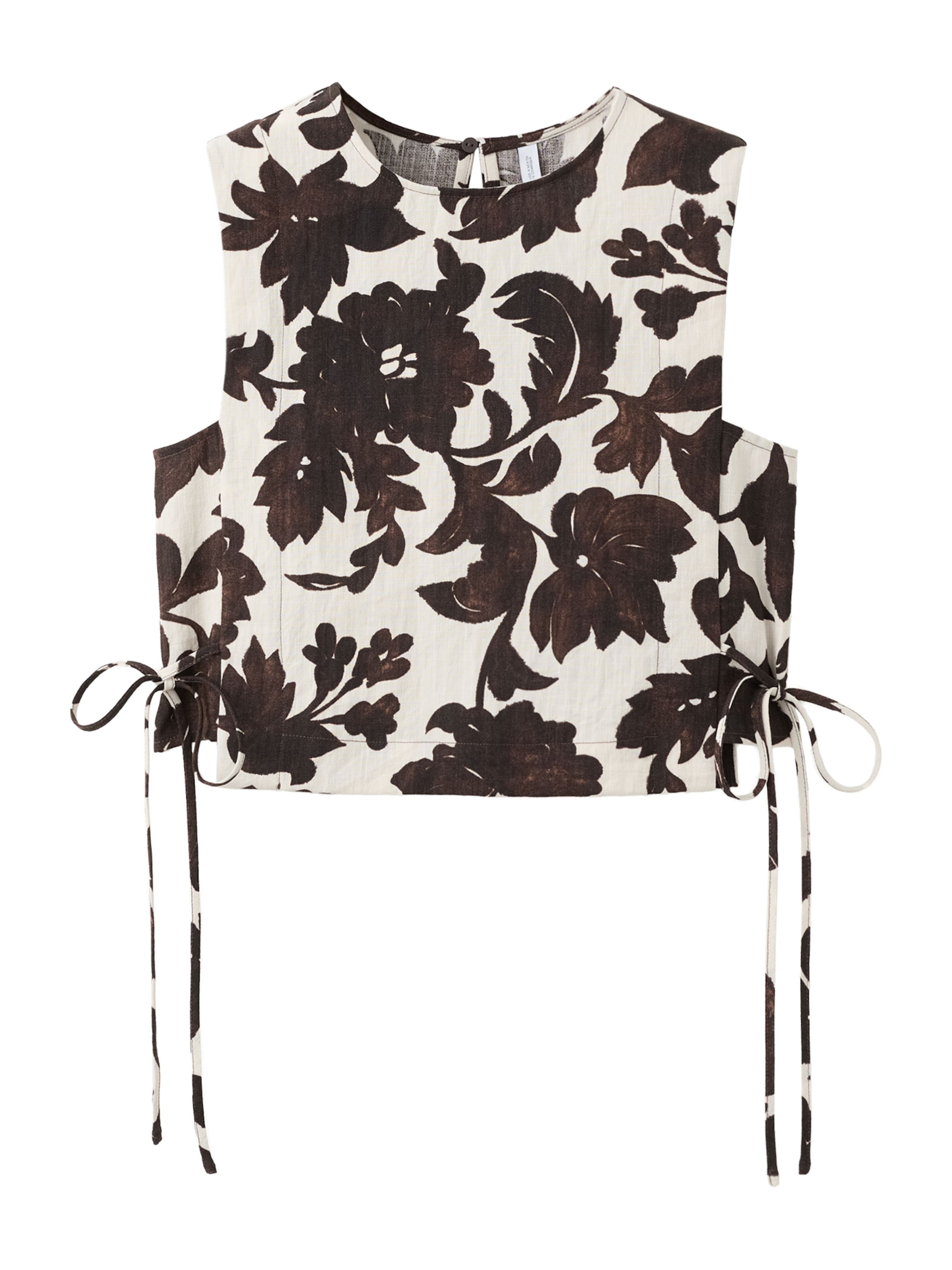 MANGO Top 'Karina' in Brown: front