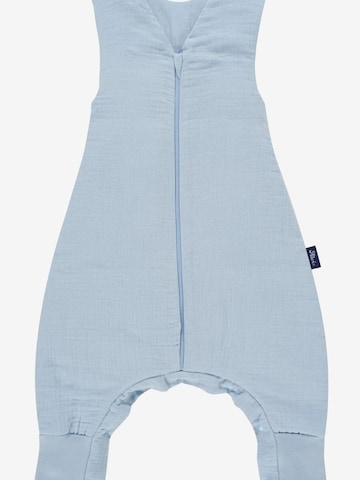ALVI Sleeping Bag 'Schlafsack 4-Season Sleep-Overall Mull' in Blue: front