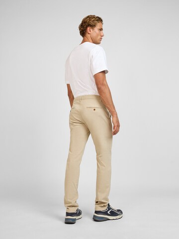 WOTEGA Slimfit Chinohose 'Adriano' in Beige