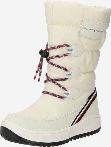 TOMMY HILFIGER Boots in White: front