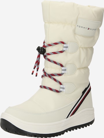 TOMMY HILFIGER - Botas em branco: frente