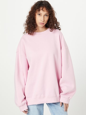 WEEKDAY Sweatshirt in Roze: voorkant