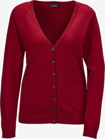 Goldner Gebreid vest in Rood: voorkant