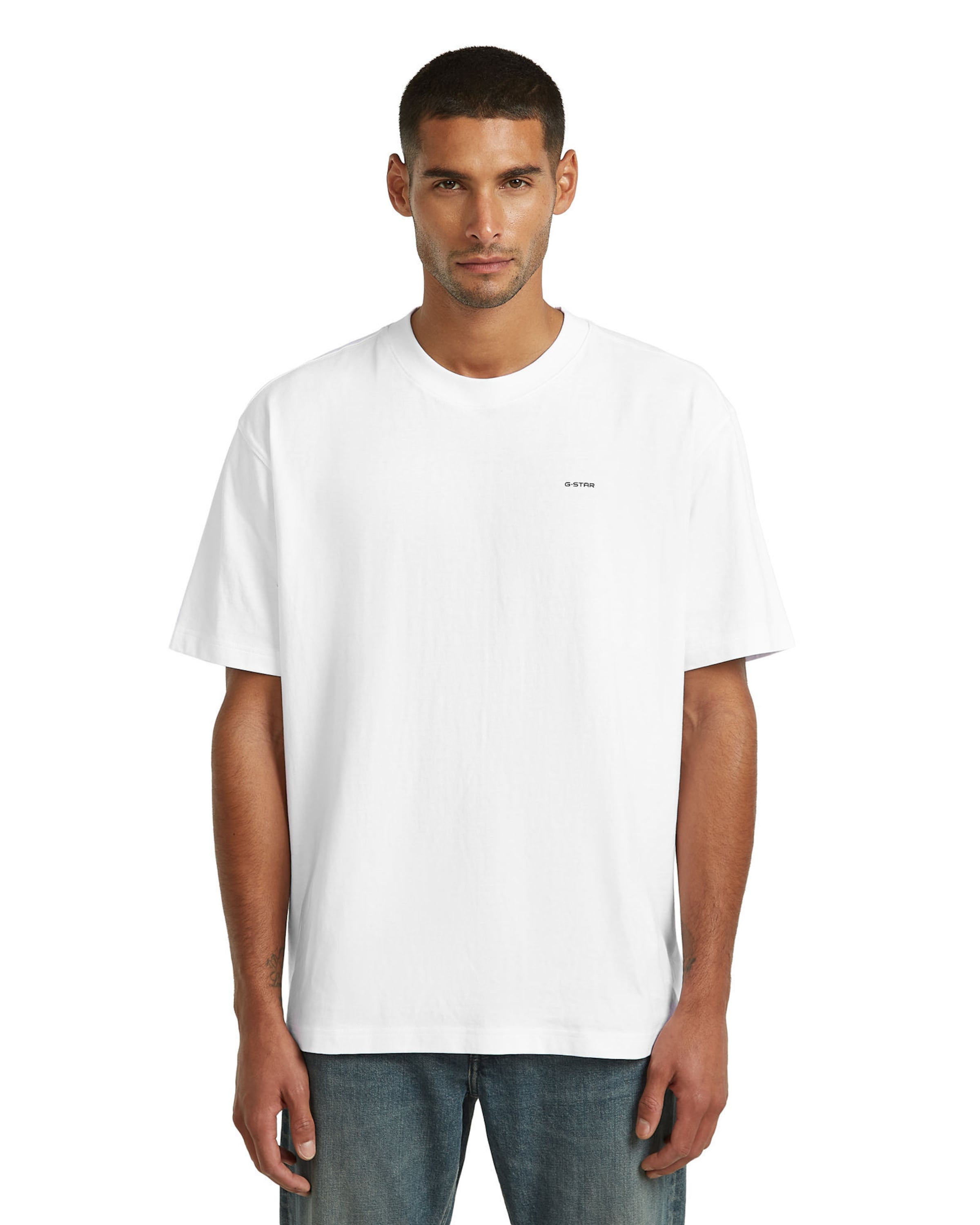 G-STAR Shirt ' ' in Wit: voorkant