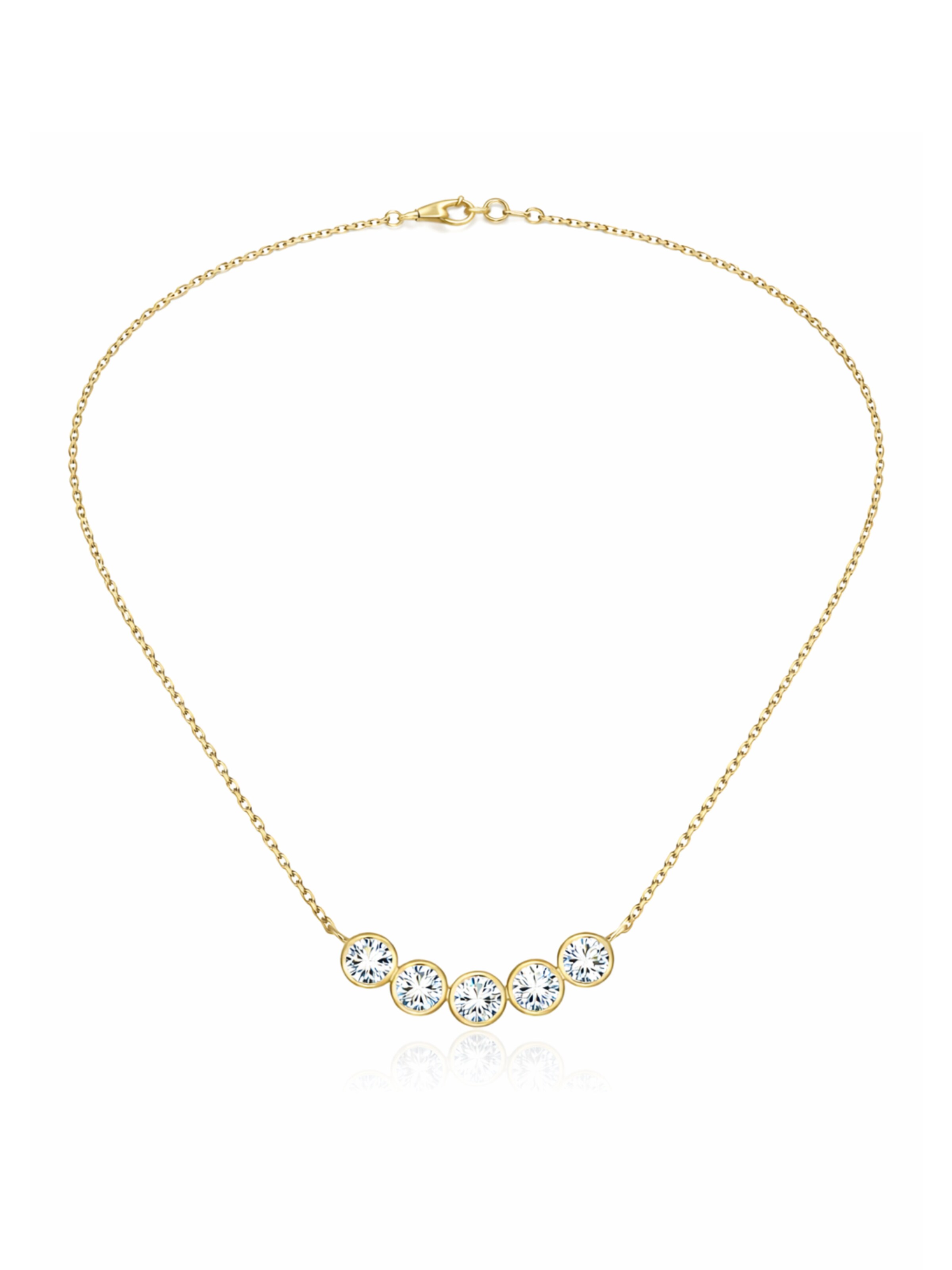 Pure Schmuck Ketting 'Grace' in de kleur Goud, Productweergave