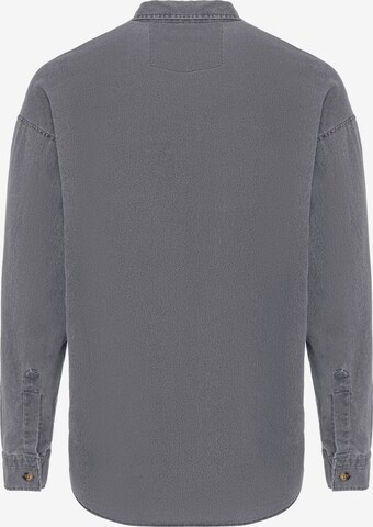 Redbridge Regular Fit Langarmhemd in Grau
