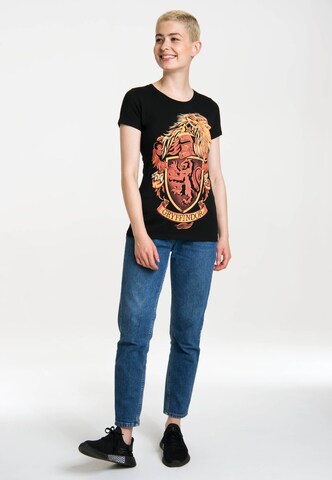 LOGOSHIRT Shirt 'Gryffindor' in Zwart