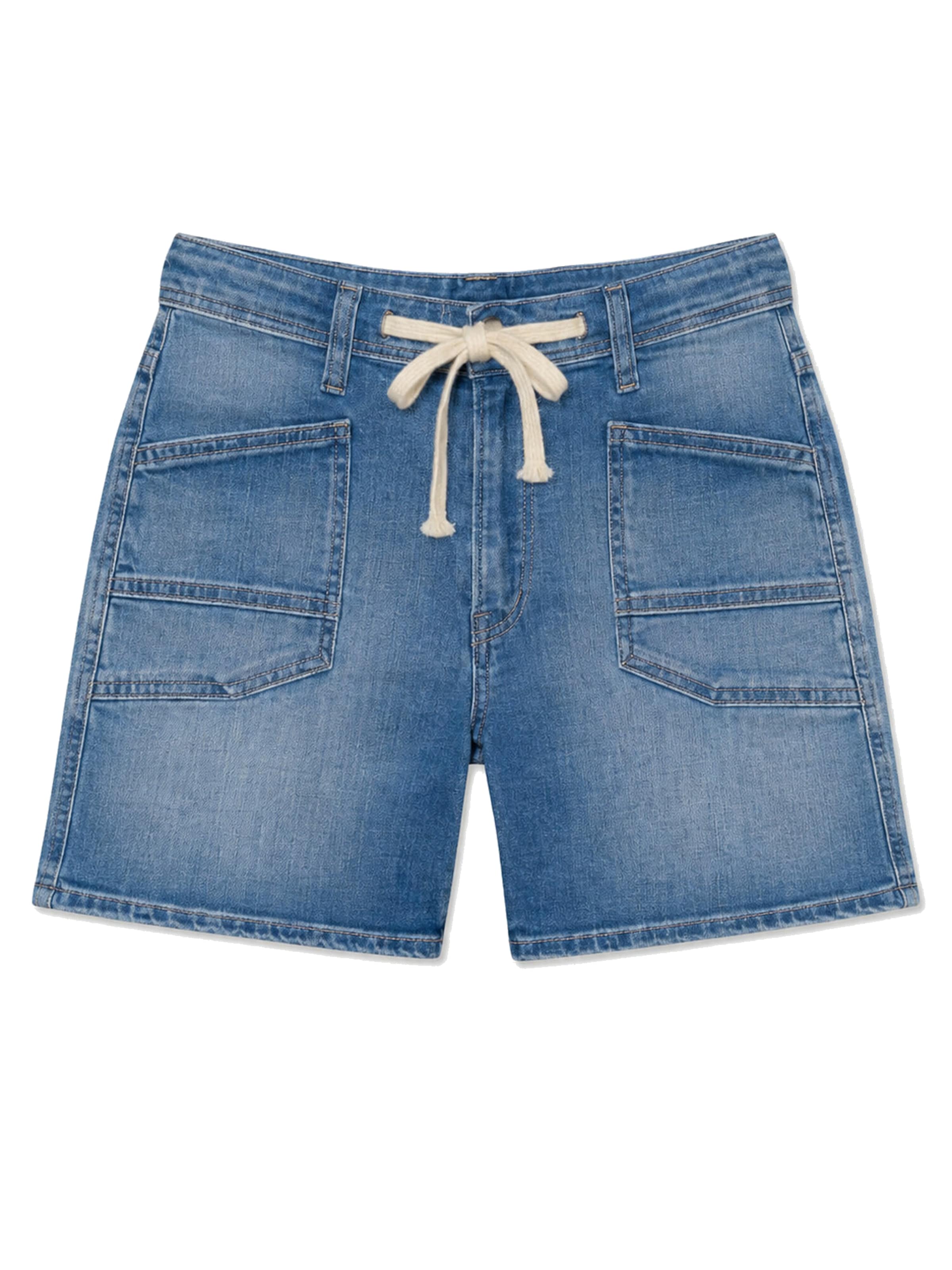 Le Temps Des Cerises Regular Jeans in Blauw: voorkant