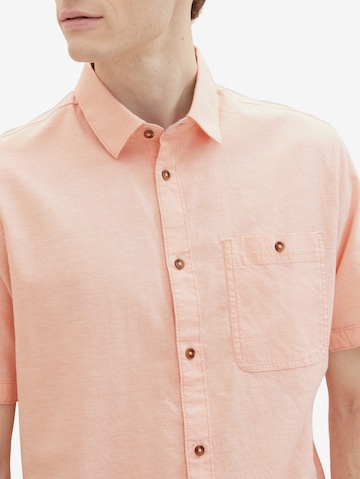 TOM TAILOR - Regular Fit Camisa em laranja