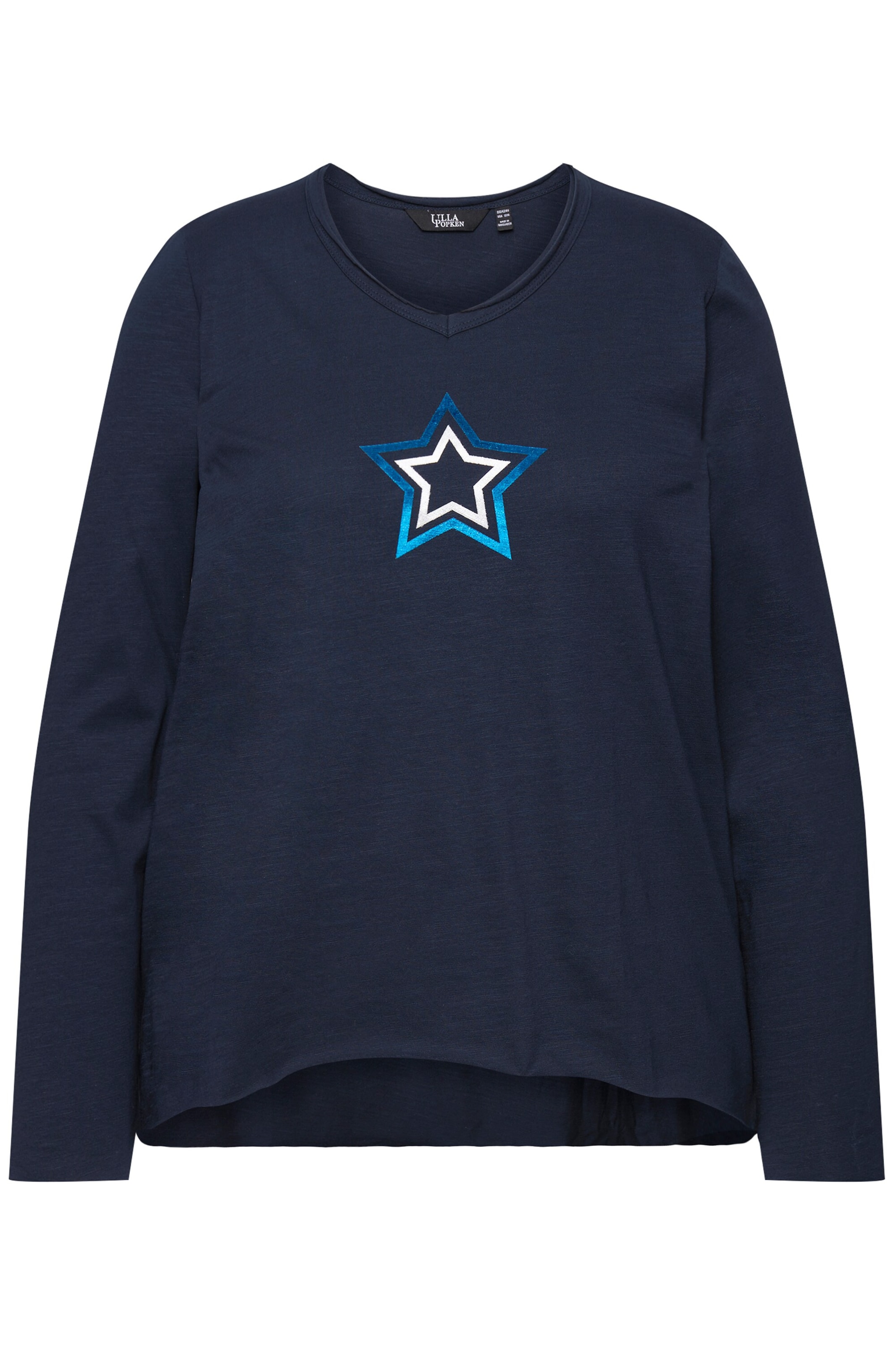 Ulla Popken Shirt in Blauw: voorkant