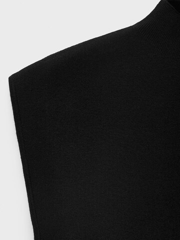MANGO Knitted top 'HEMIN' in Black