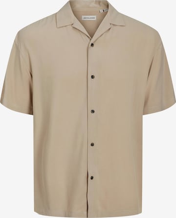 JACK & JONES Button Up Shirt 'Jeff' in Beige: front
