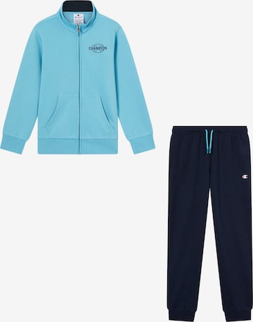Champion Authentic Athletic Apparel Jogginganzug in Blau: Vorderseite