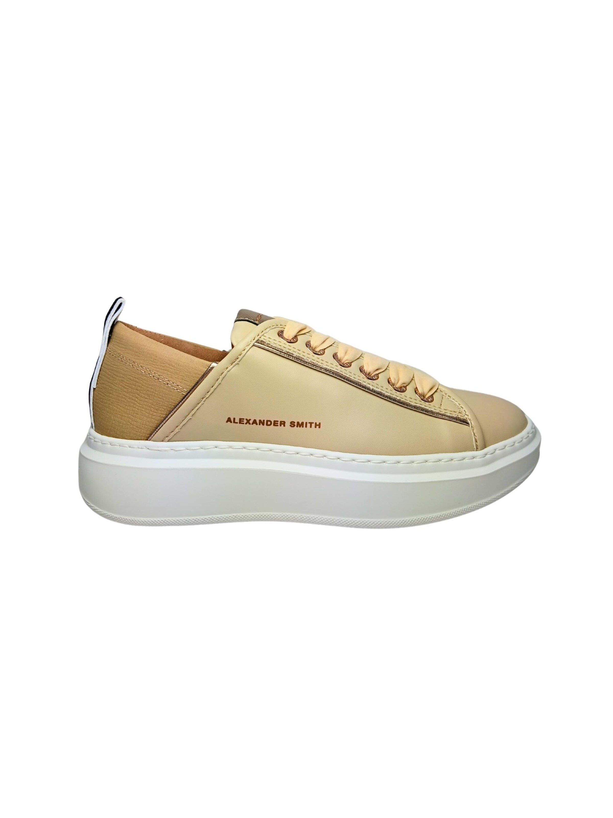 Alexander Smith - Zapatos con cordón en beige: frente
