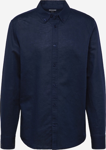 MEXX Regular fit Button Up Shirt 'CALEB' in Blue: front