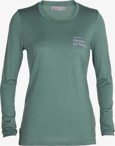 ICEBREAKER T-shirt fonctionnel 'Power of Nature' en vert / lilas, Vue avec produit