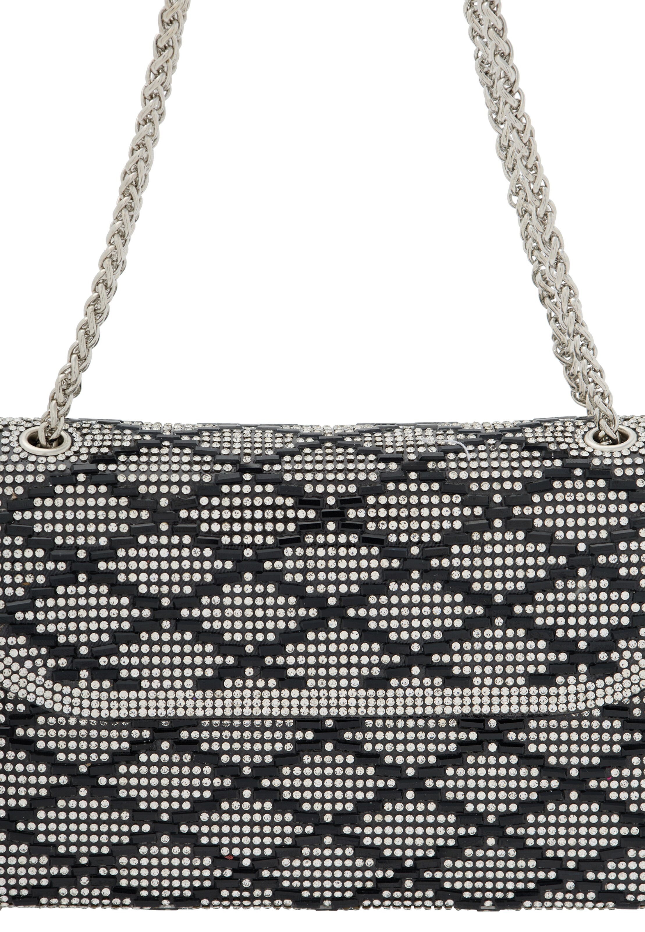 melns faina "Clutch" stila somiņa