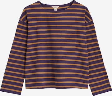 T-shirt 'Beach Boat' Seasalt Cornwall en violet : devant