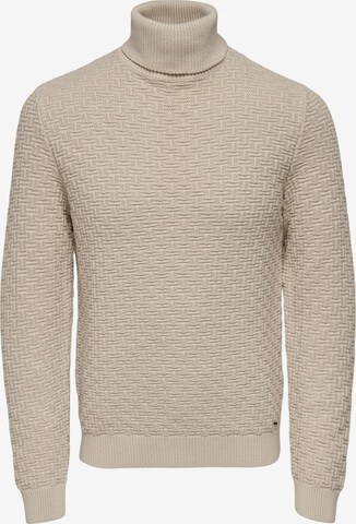 Only & Sons Pullover 'Kay' in Beige: predná strana