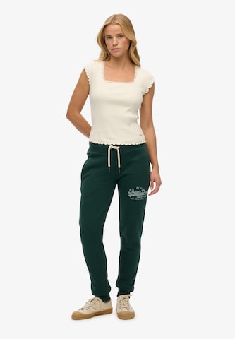 Superdry Trousers in Green: front