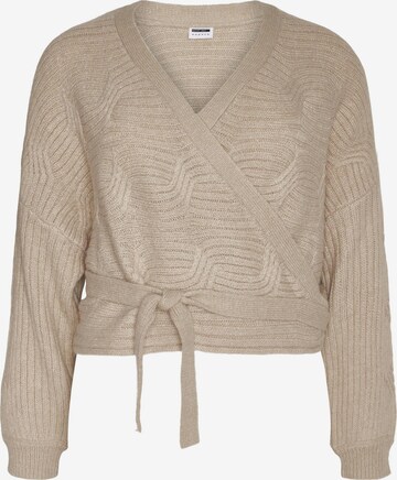 Noisy May Curve Sweater 'Jamil' in Beige: front