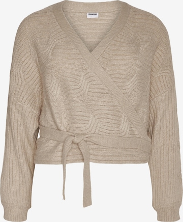 Noisy May Curve Sweater 'Jamil' in Beige: front