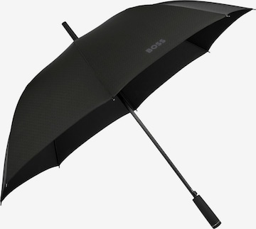 BOSS Regenschirm 'Umbrella Double B' in Grau: Vorderseite