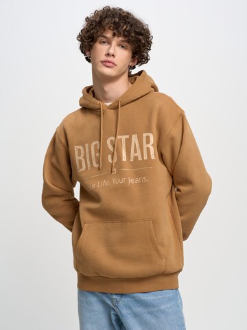 BIG STAR Sweatshirt 'ASHLYNO' in Bruin: voorkant