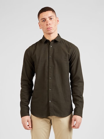 Only & Sons Slim fit Button Up Shirt 'ARI' in Green: front