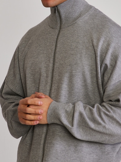 SikSilk Vestes en maille en gris chiné, Vue avec produit