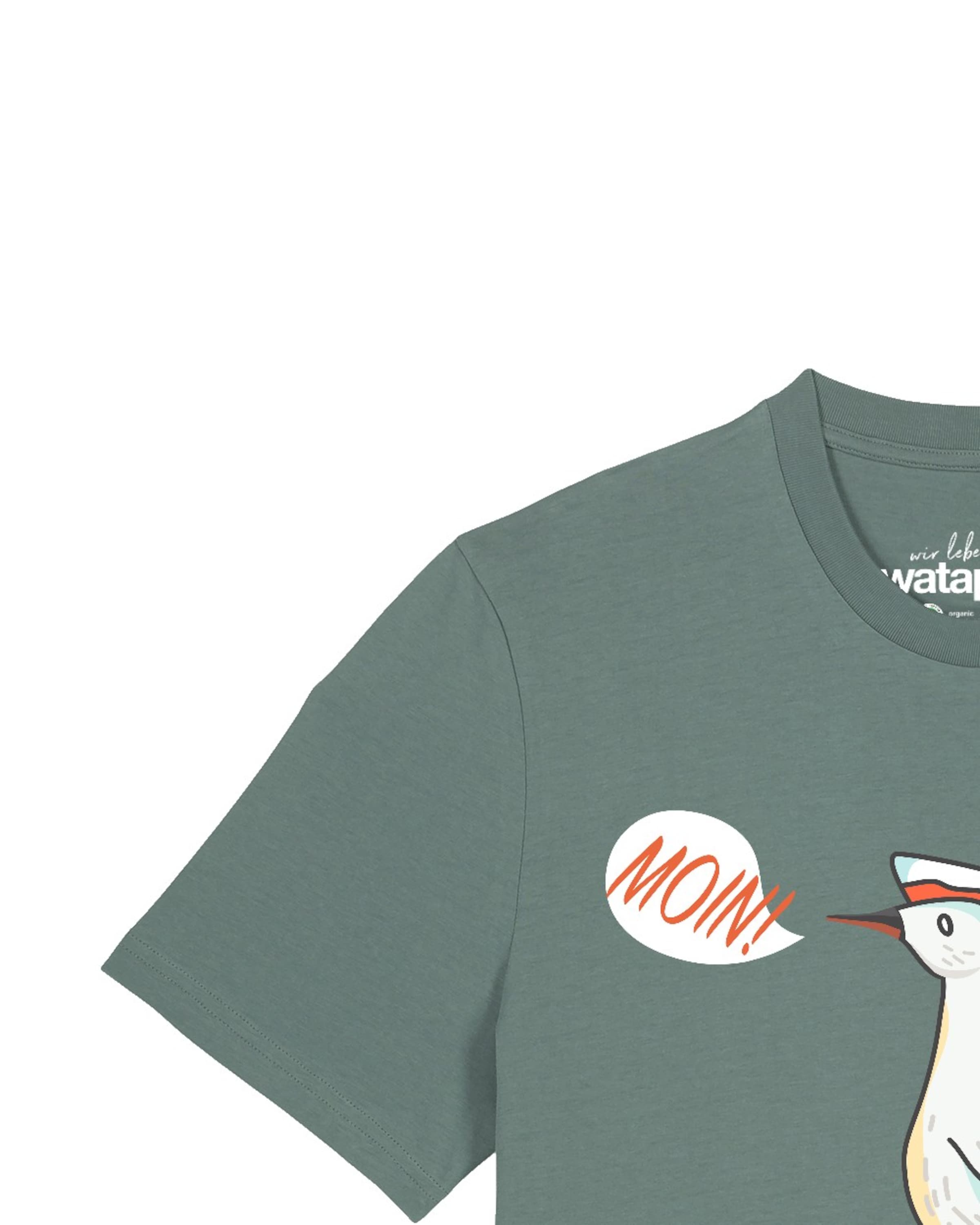 Watapparel Shirt 'Moin Seagull' in Groen