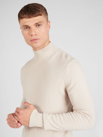 SELECTED HOMME Sweter 'NEW COBAN' w kolorze beżowy