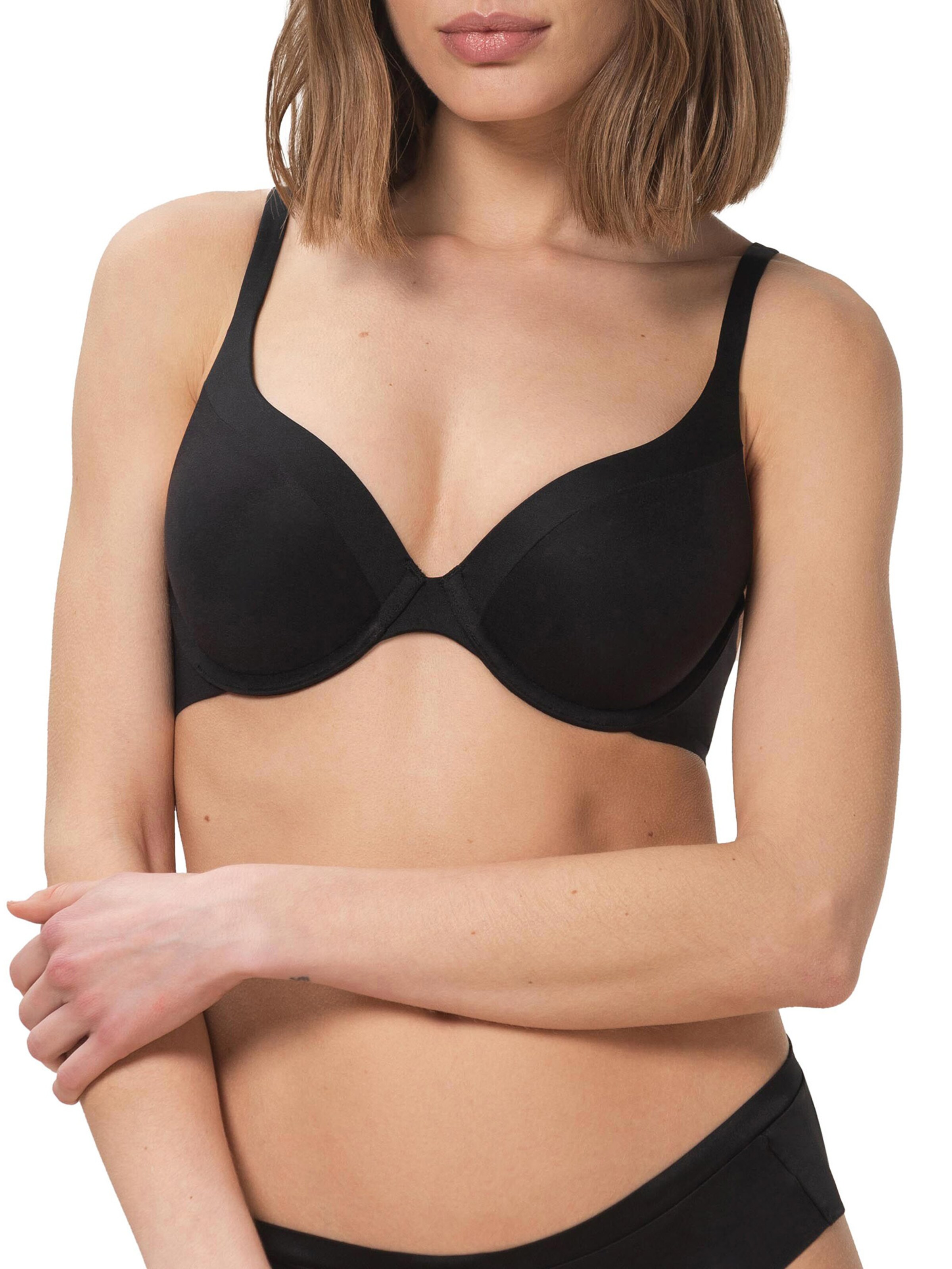 TRIUMPH T-shirt BH &#x27; Body Make-up Soft Touch &#x27; in Zwart: voorkant
